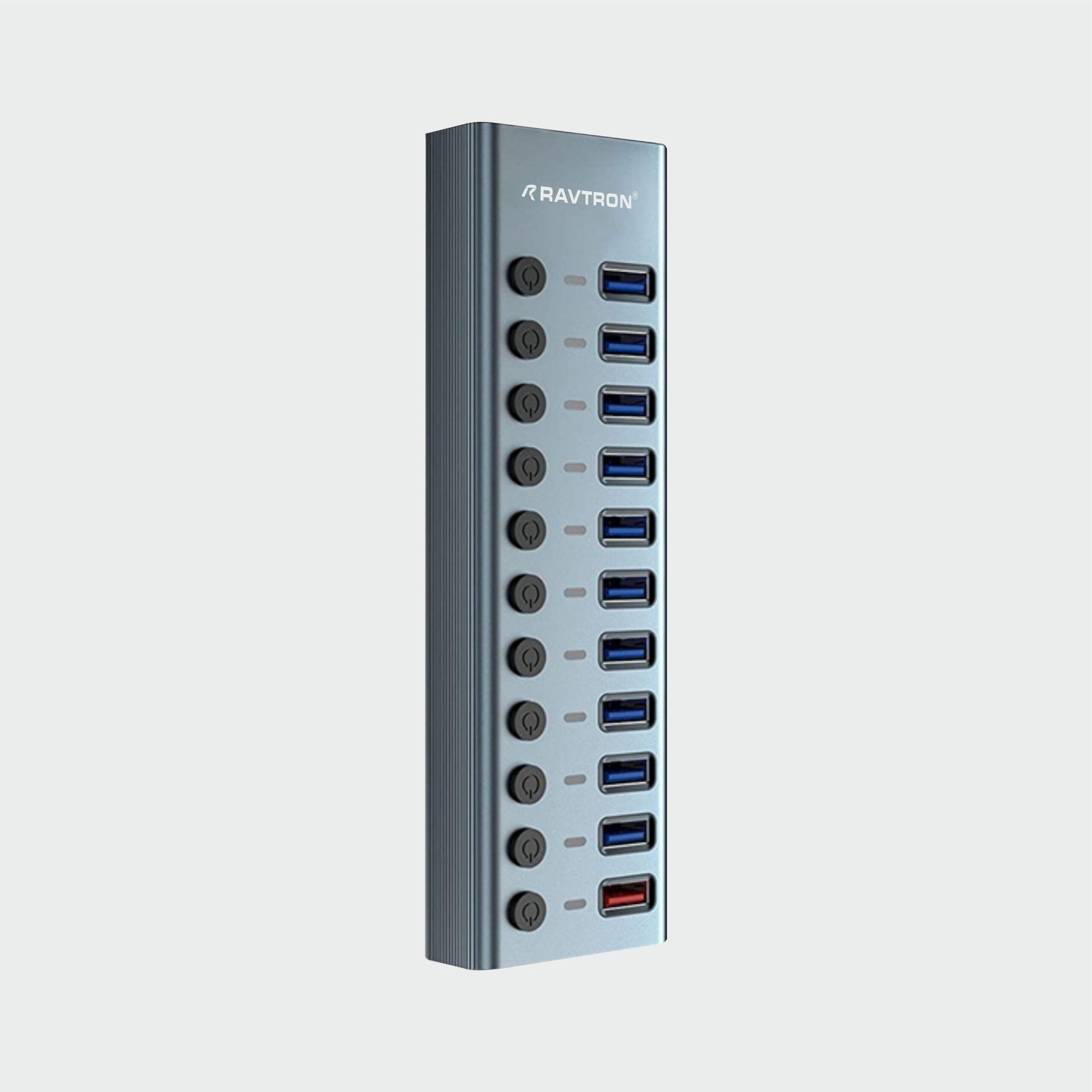 Ravtron USB 3.0 to 11 Port USB 3.0 Hub with Power