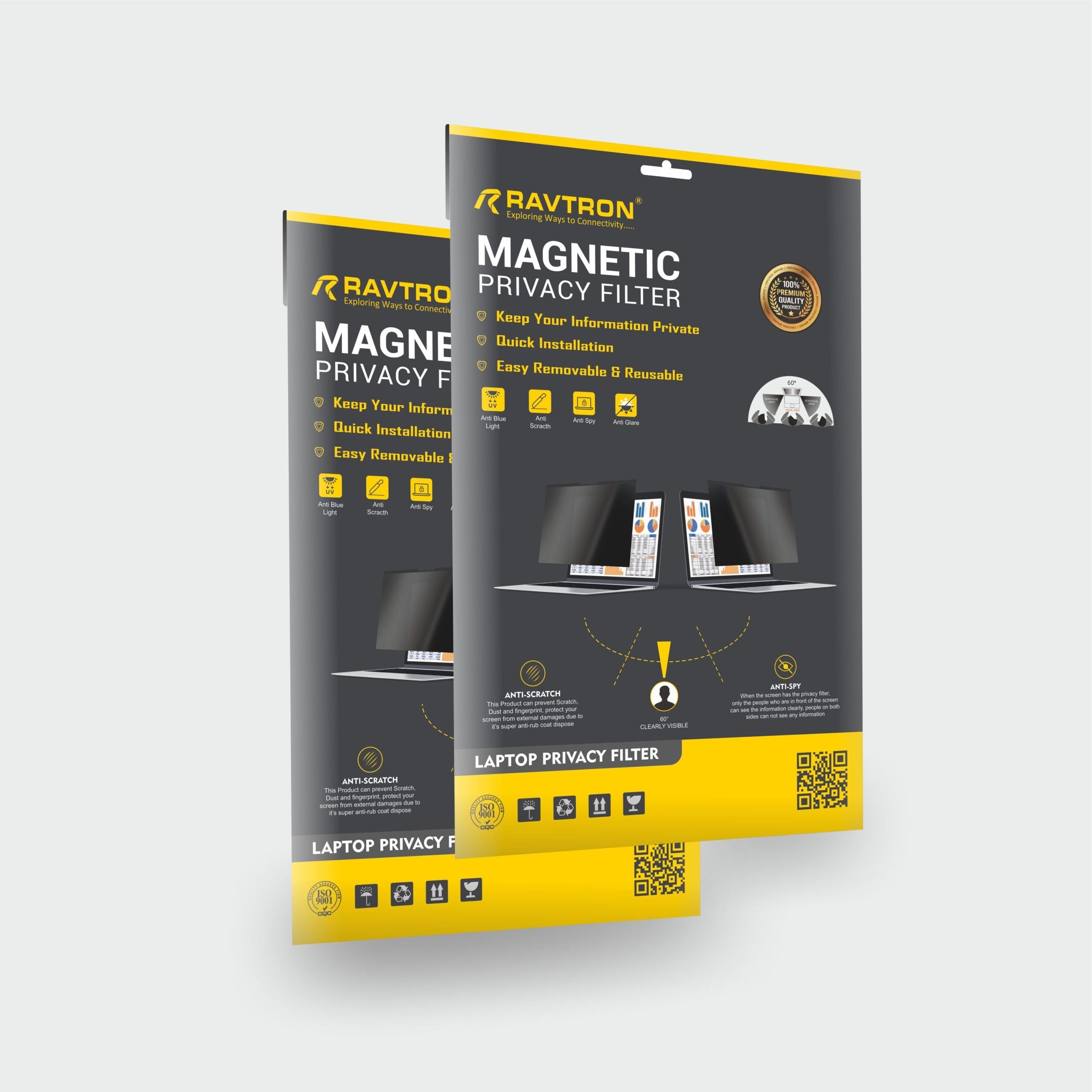 Ravtron Privacy Filter For Laptops Magnetic