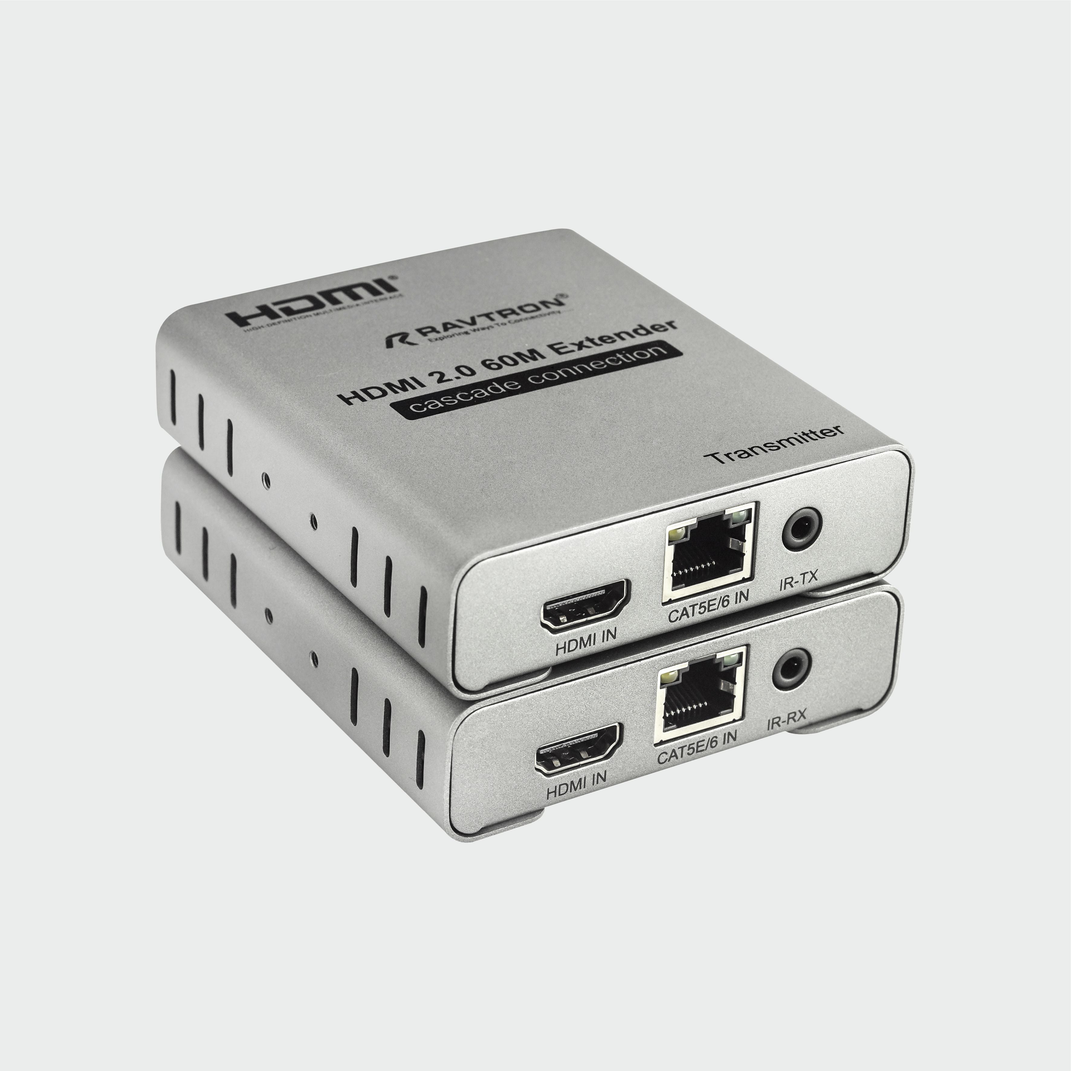 Ravtron HDMI Extender 60 Meter 4K 2.0 (Cascade Connection)