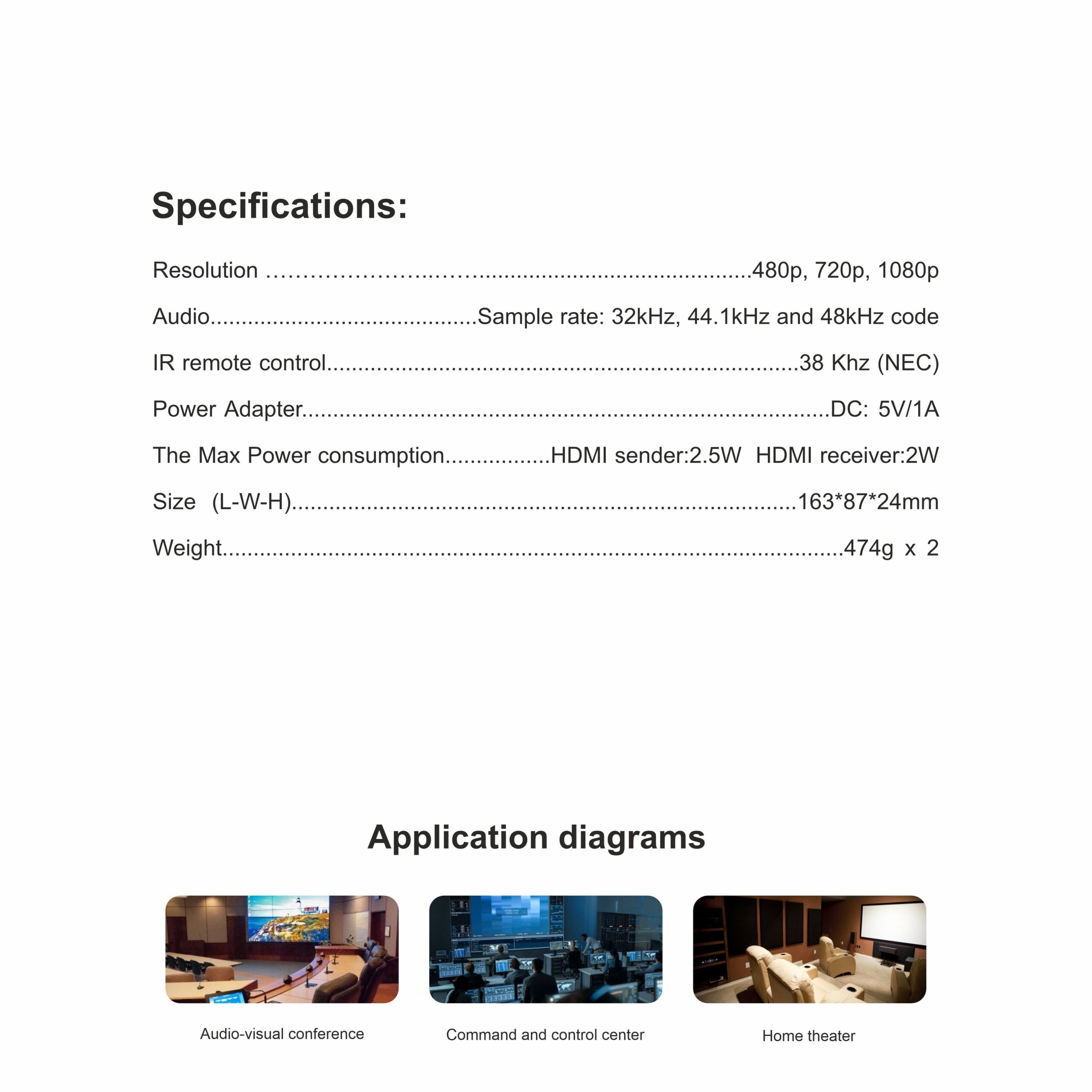 Ravtron HDMI Extender KVM 200 Meter HD