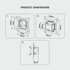 Ravtron Monitor Tilt Wall Mount 12″ – 29″ (R-MT1229)