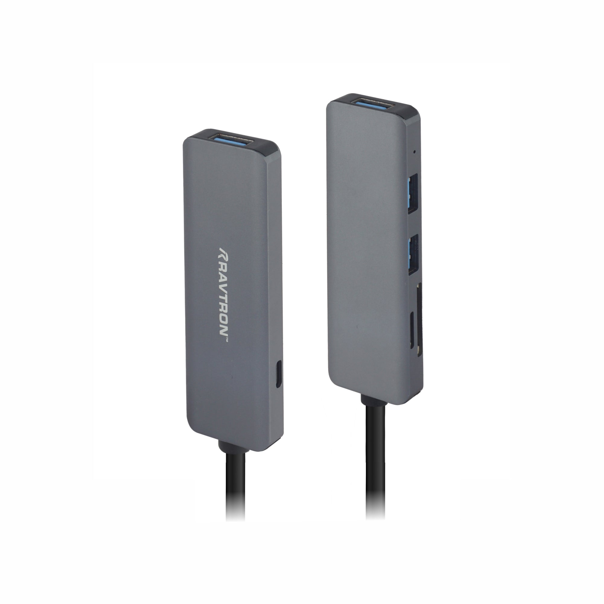 Ravtron Type C to 3 x USB 3.0 + Card Reader + Type C PD