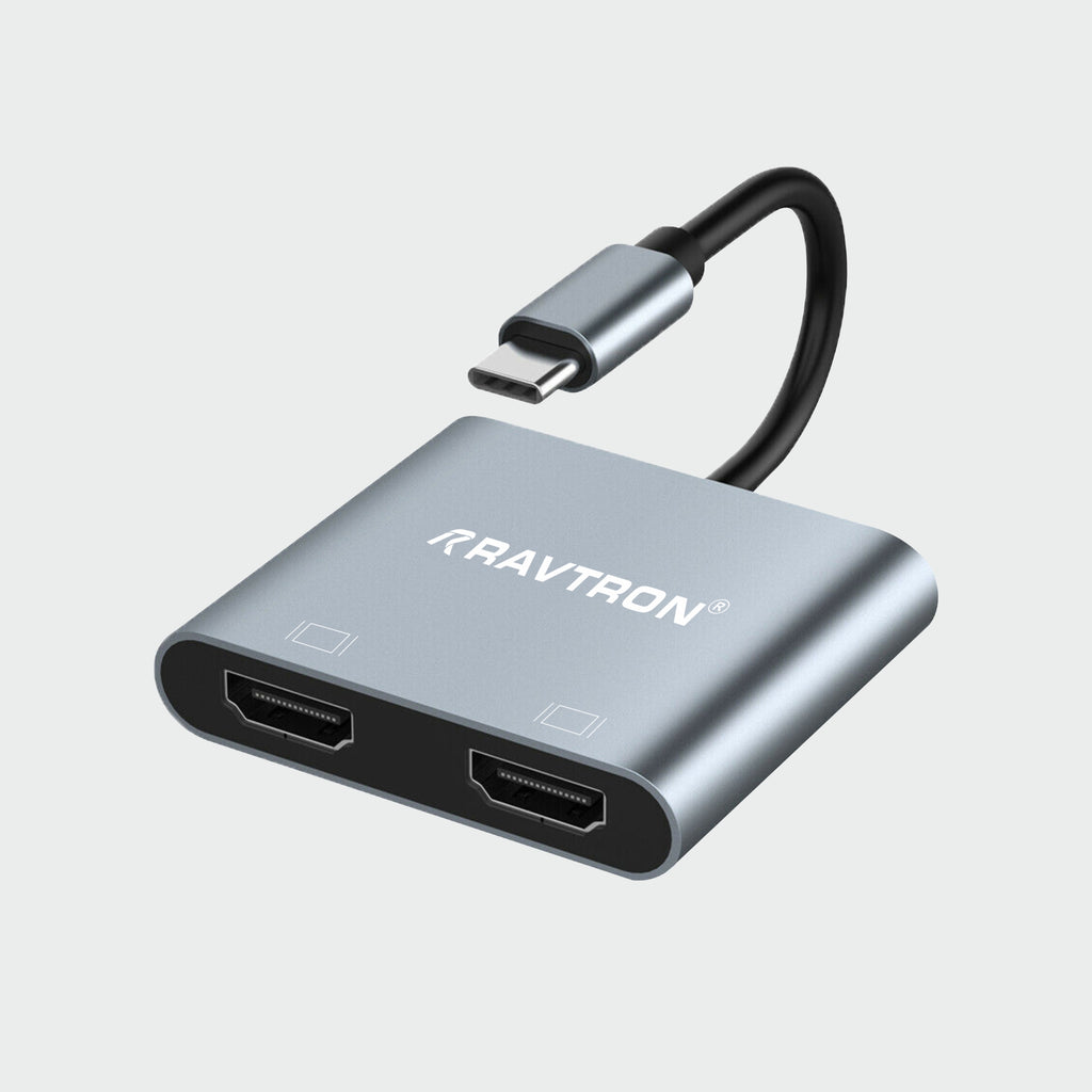 Ravtron Type C to Dual HDMI 4K METAL