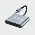 Ravtron Type C to Dual HDMI 4K METAL