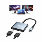 Ravtron Type C to Dual HDMI 4K METAL