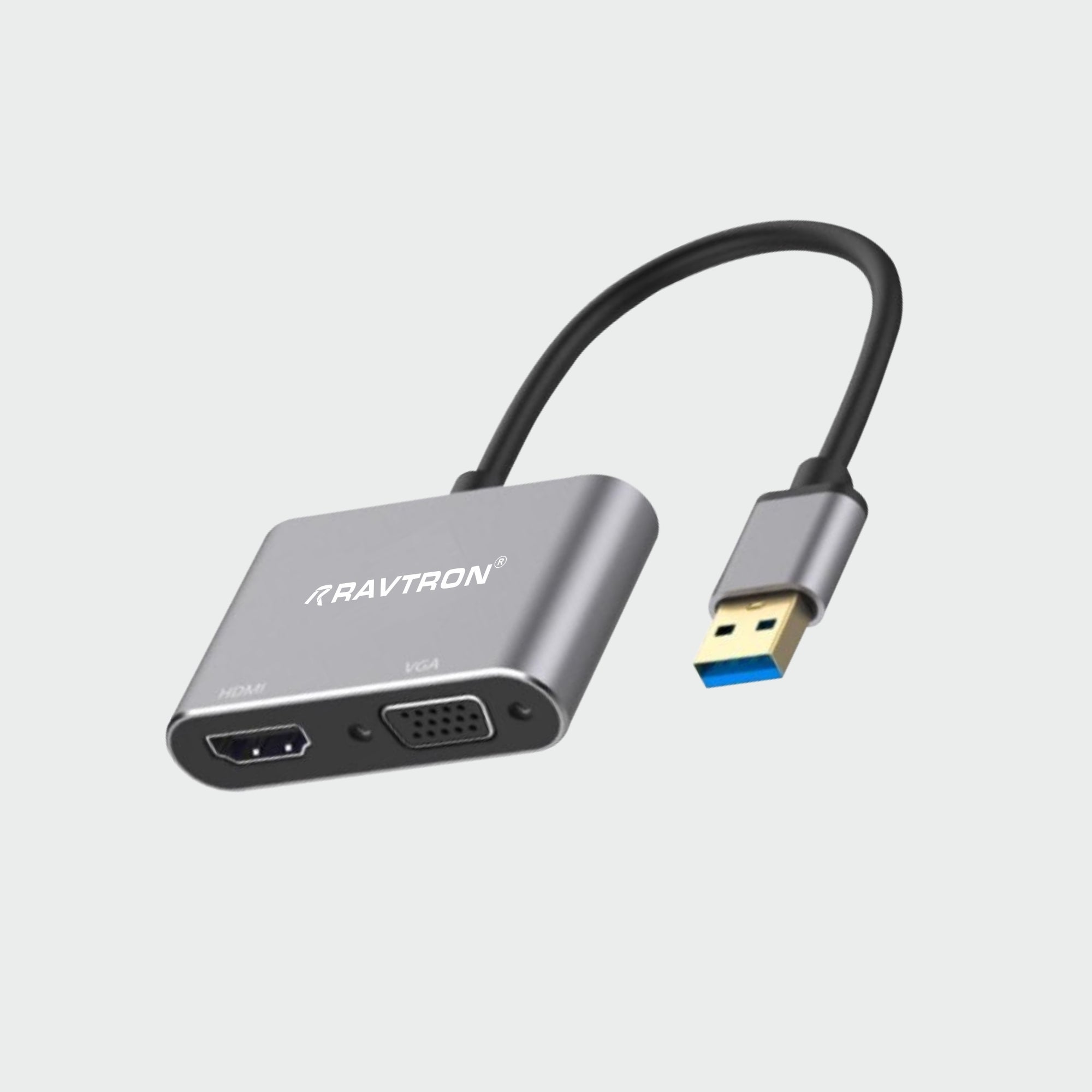 Ravtron USB 3.0 to HDMI & VGA Metal