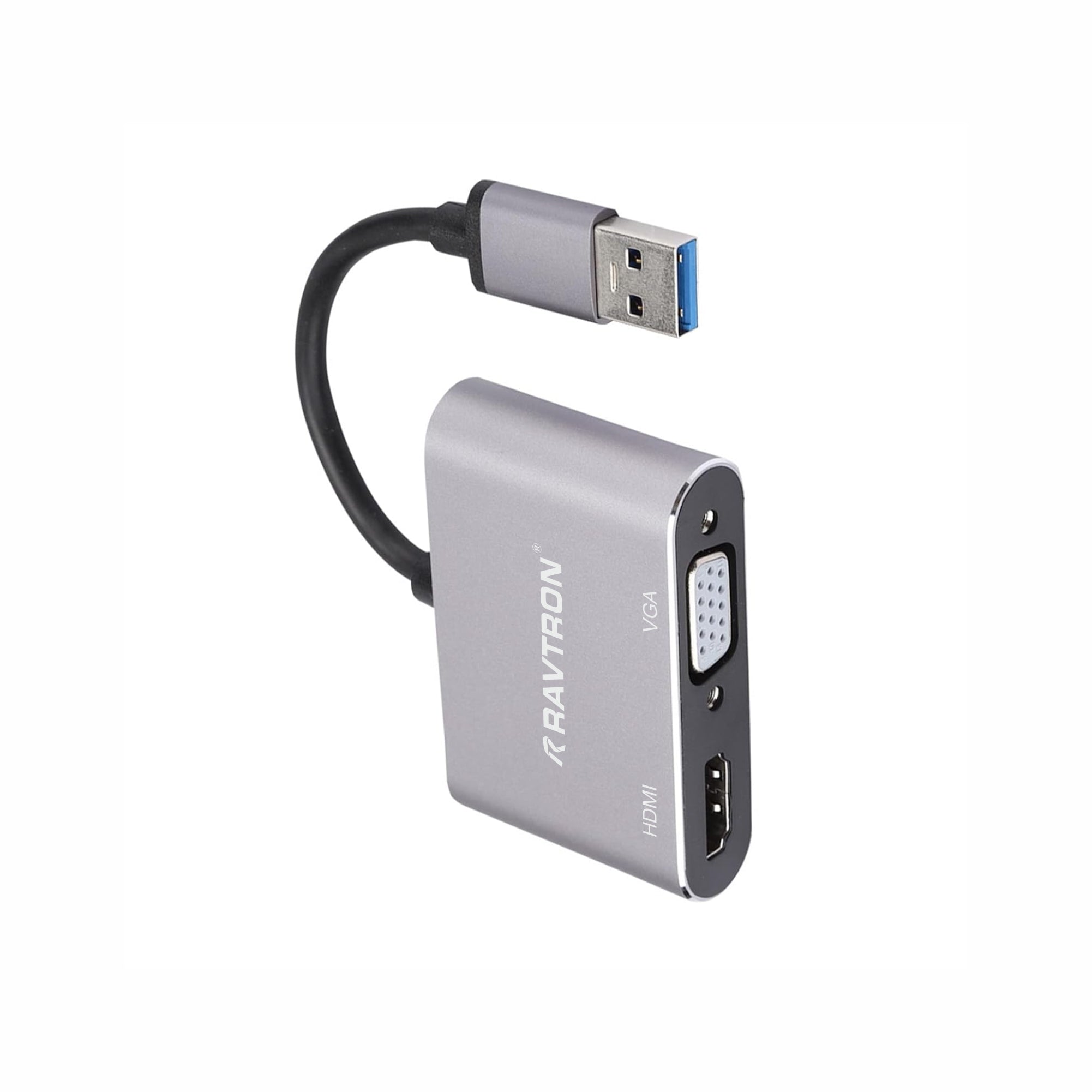 Ravtron USB 3.0 to HDMI & VGA Metal