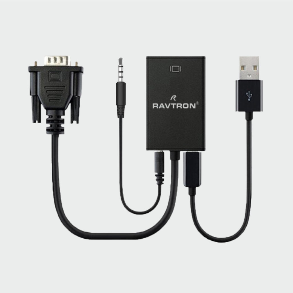 Ravtron VGA to HDMI with Audio & Power