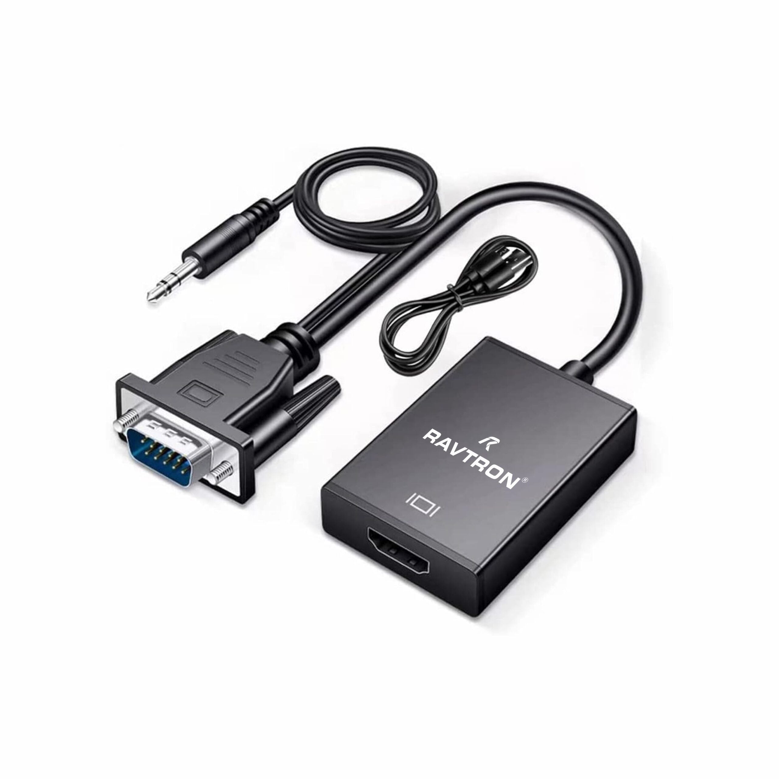 Ravtron VGA to HDMI with Audio & Power